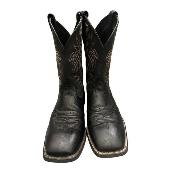 Ariat Black and Tan Cowboy Boots - Picture 10 of 10